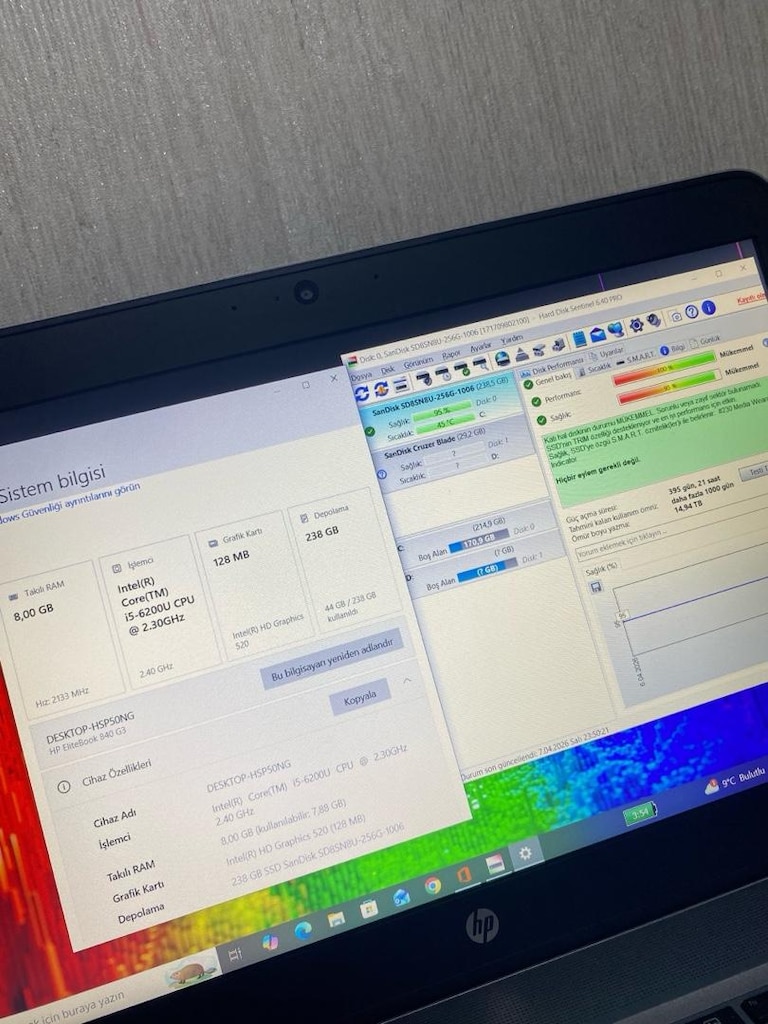 HP-i5-FULL HD-IŞIKLI KLAVYE-8GB DDR4-256m2 SSD-BATARYALI-LAPTOP - 4