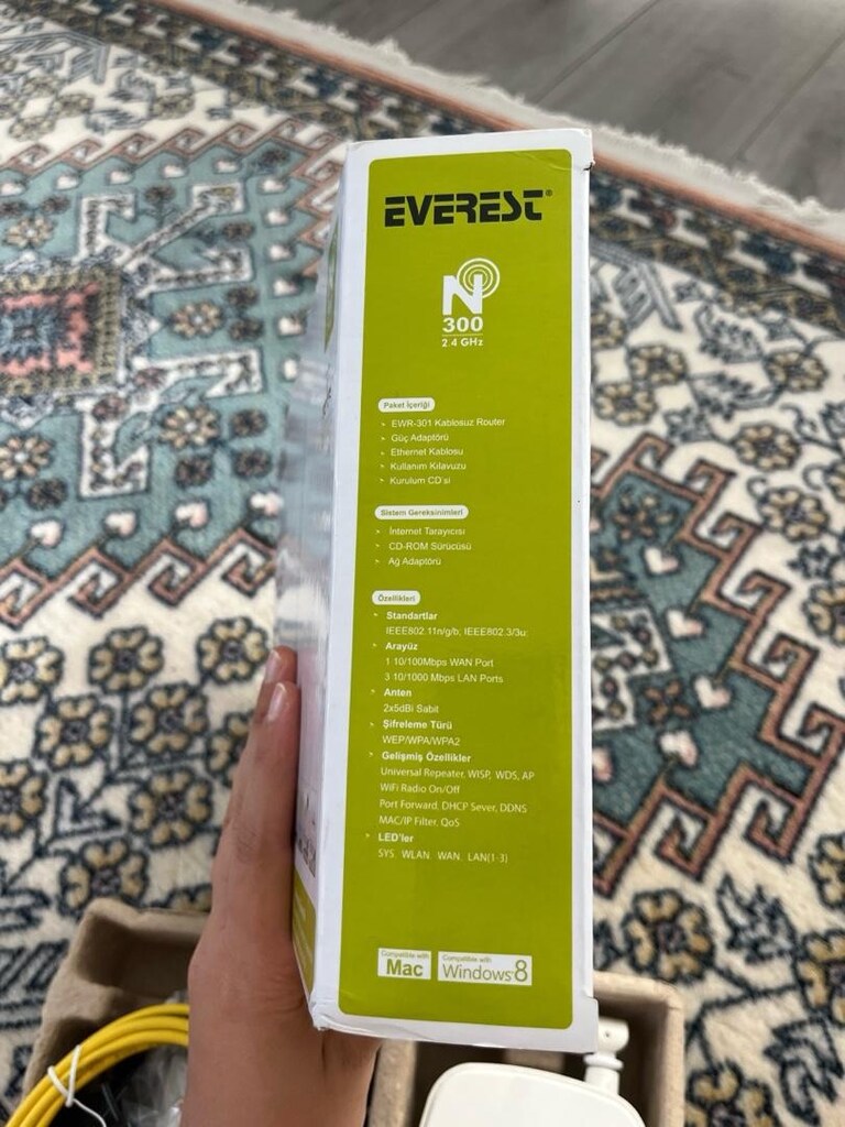 Everest EWR-301 300 Mbps Kablosuz Router - 5