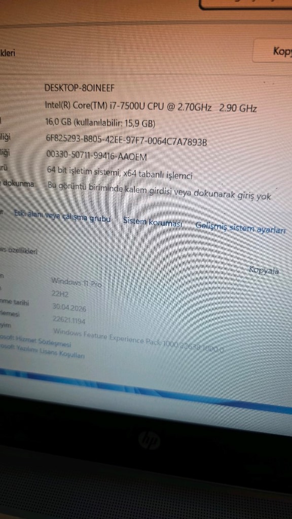 Hp elitebook 850 G4, Core i7-7500, 16gb ddr4, 240ssd laptop notebook - 4