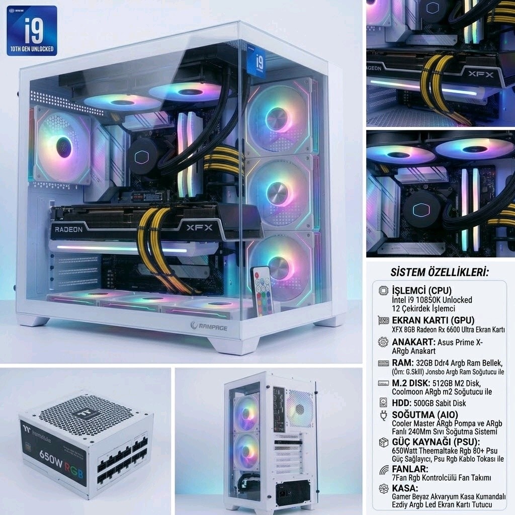 i9 10850K İşlemcili Oyun Bilgisayarı 32Gb Ram 8Gb Ekran Kartı - 2