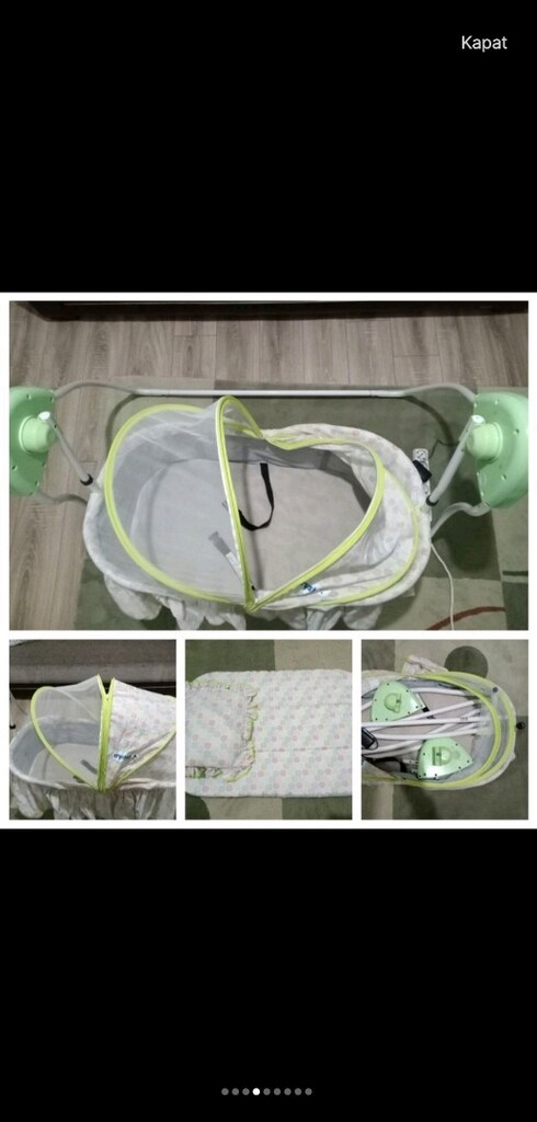 Crystal Elektrikli Otomatik Sallanan Bebek Beşiği - Sıfır Ayarında - 4