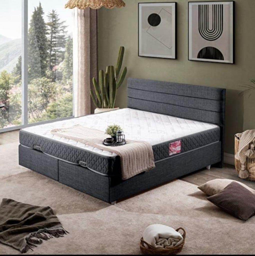 7 AY KULLANILMIŞ 0 AYARINDA YATAK İÇİNDE SETAY BAZA BAŞLIK 140X190 - 2