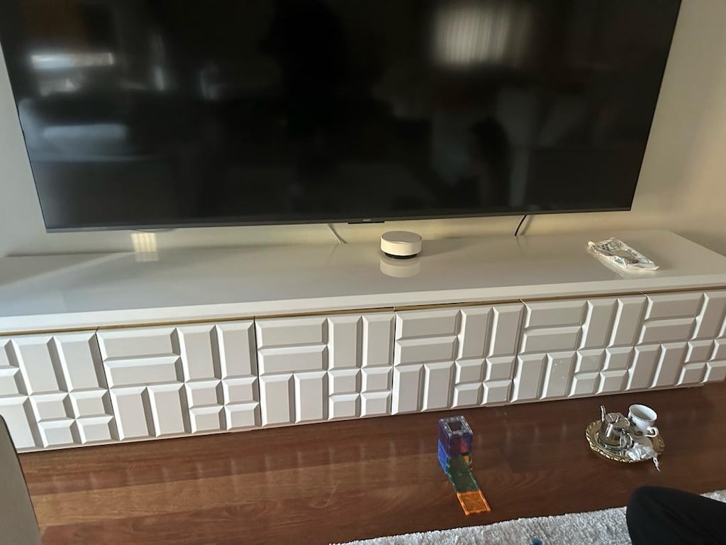 Komple Set - Yemek masası sandalye konsol tv unitesi mermer sehpa - 2