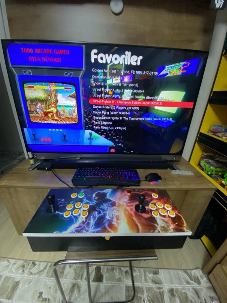 Arcade Stick Tv Oyun Konsolu Ev Tipi Pandora Box Retro ÖZEL YAPIM - 9