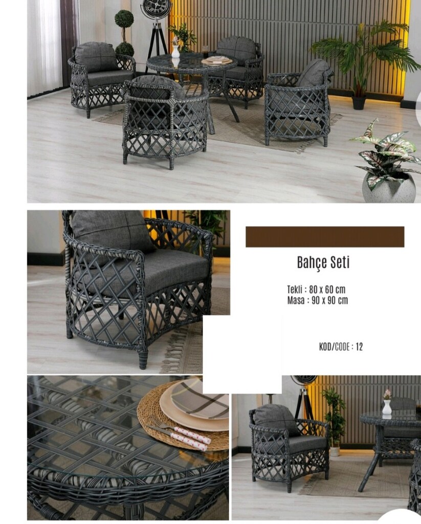 bahçe mobilyası rattan - 4