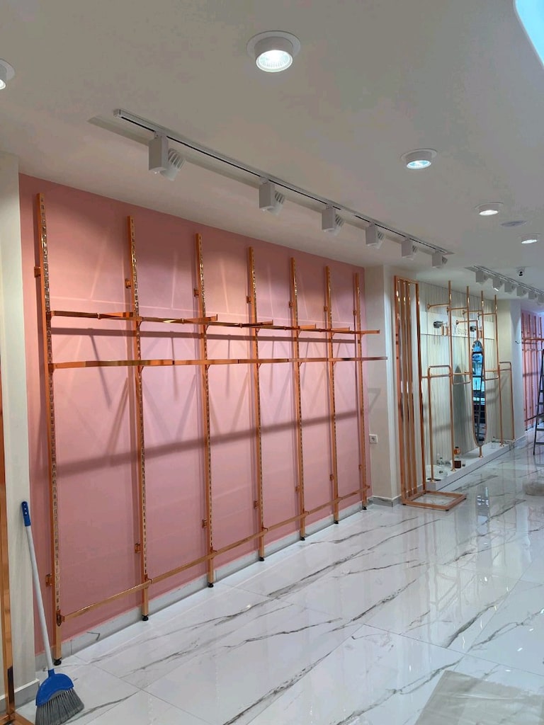 Metal Raf Sistemleri,Mağaza Askılık,Duvar Dikme Rafı,Butik Rafları - 13