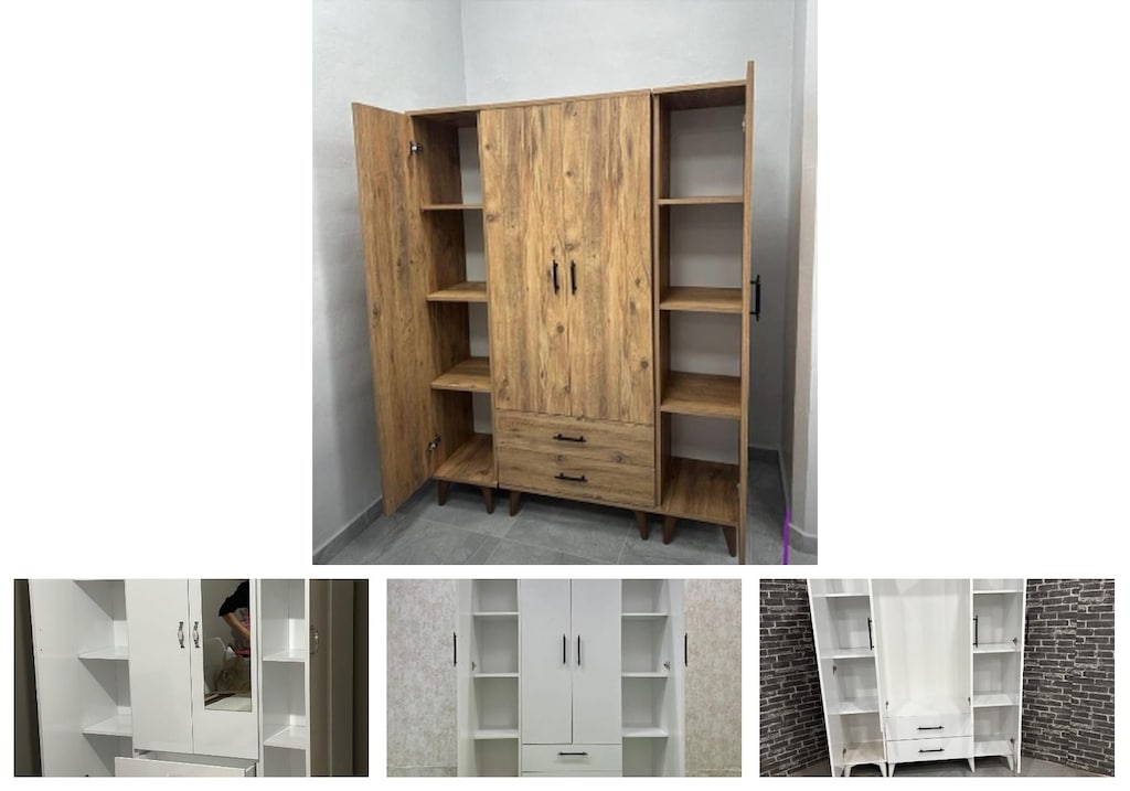 4 kapaklı elbise dolabı jxdymxkefi - 4