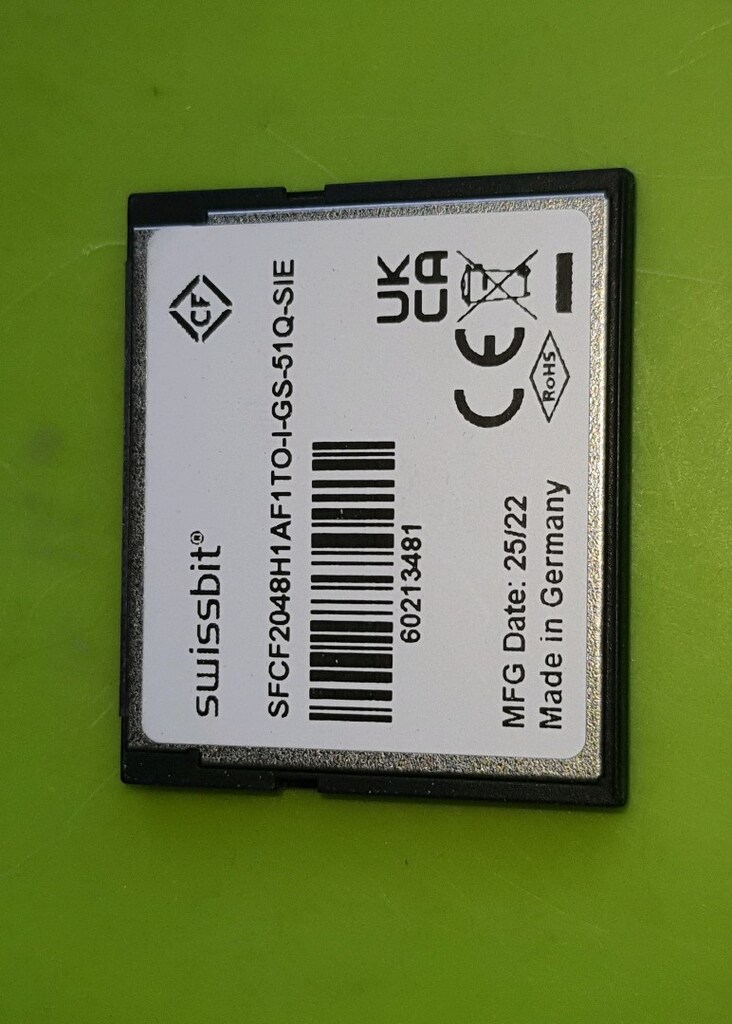 Siemens 6SL3054-0FB10-1BA0 SINAMICS S120 Compact Flash Card - 2