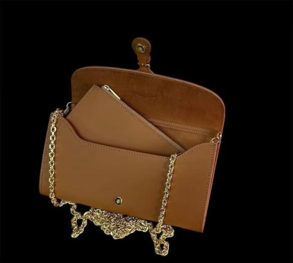 Dior Taba Deri Zincirli Omuz Çantası - 5