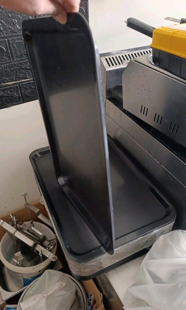 Siyah Plastik Tepsi cetring tepsisi yemek tepsisi kaymaz tepsi siyah - 2