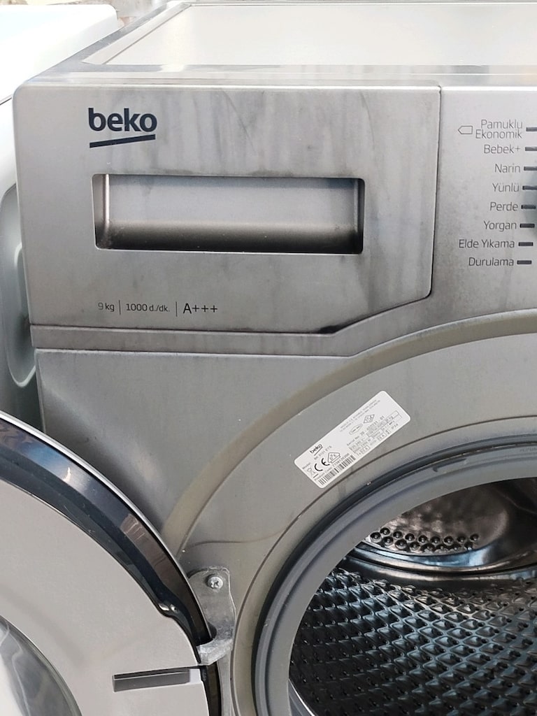 BEKO 9 KG GRİ ÇAMAŞIR MAKİNESİ İZMİR İÇİ 3 AY GARANTİMİZ VARDIR - 5