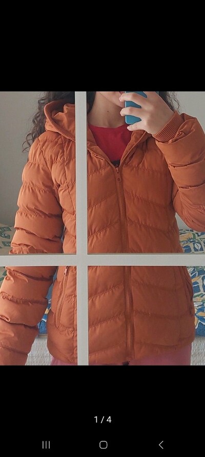 Kadın turuncu mudo mont