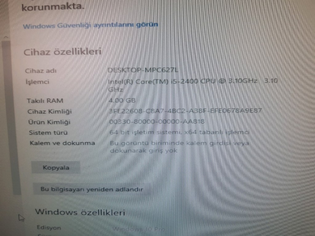 Masa üstü i5 takım bilgisayar - 2