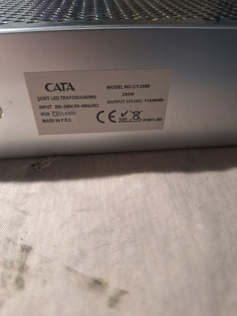 cata 200w 17 amper 12volt şerit led adaptörü - 3