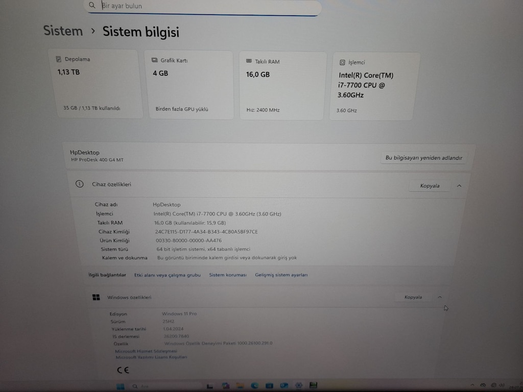 HP PRO OYUN BILGISAYARI - 6