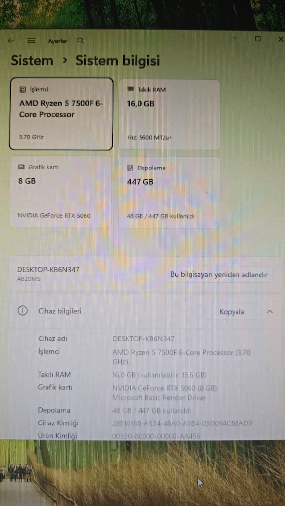 RYZEN 5 7500F & RTX5060 OYUNCU KASASI - GARANTİLİ - 3