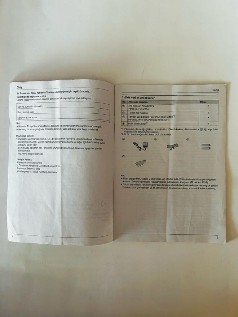 Panasonic Kılavuz. - 2