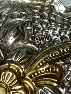 30 cm 900 Ayar gümüş küstüm aynası - 4