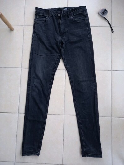 Siyah Erkek Denim Kot Pantolon