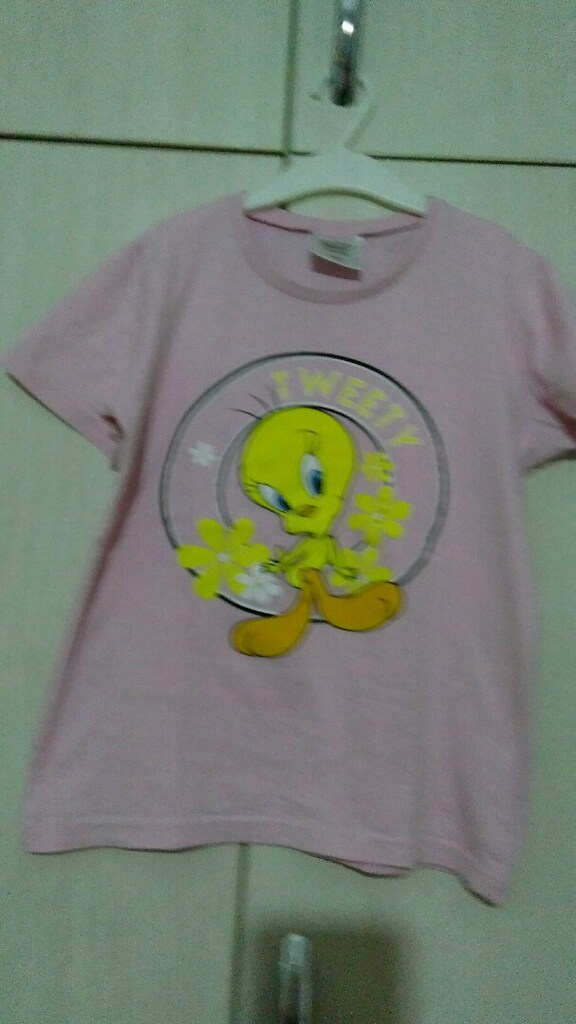 TWEETY Tişört pamuklu kumaş 9/10 yaş kullanımına uygundur.