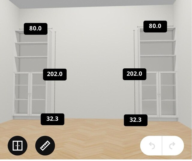 IKEA KİTAPLIK SIFIR İKİ ADET cam çerçeveli