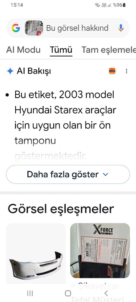 2003 starek sifir ön tampon ambalajı açılmamış - 3