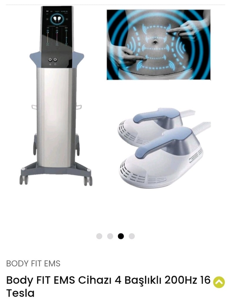 Body FIT EMS cihazi 4 baslikli 200 Hz 16 tesla - 3