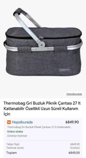 sogutucu piknik çantası. termal çanta