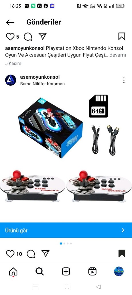 Atari Arcade Klasik Oyun Konsolu çift üniteli - 4