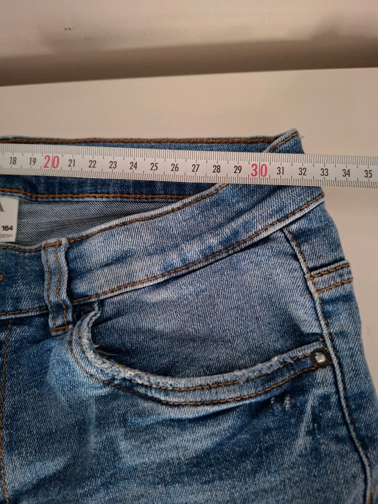 Zara 13-14 Yaş Yırtık detaylı Jeans Pantolon - 6