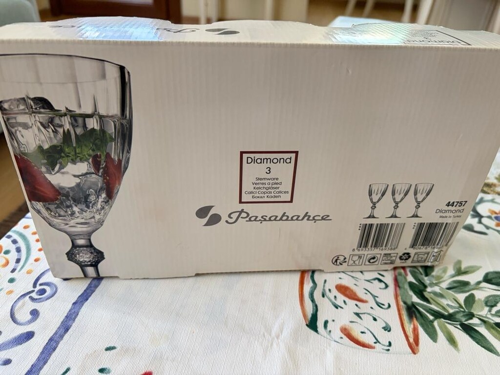 Paşabahçe 44767 Diamond Ayaklı Bardak 3'lü - 2