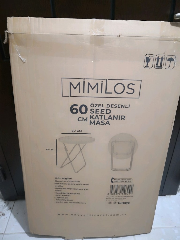 Katlanır masa desenli - 9