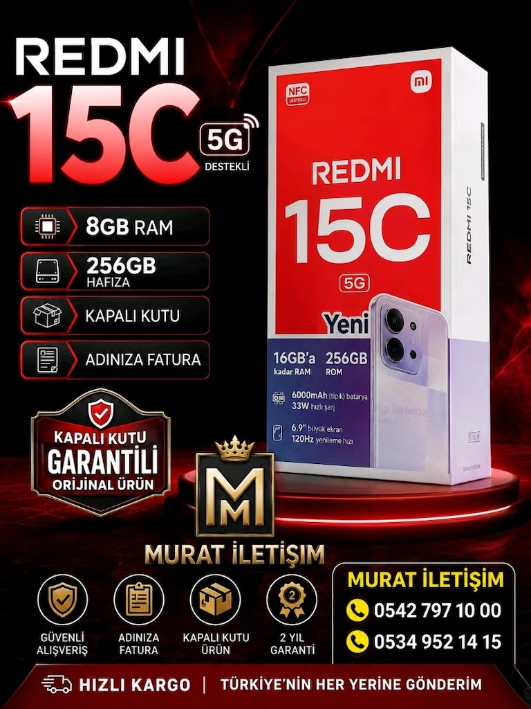 REDMİ 15C 5G 8GB RAM / 256GB HAFIZA - 2