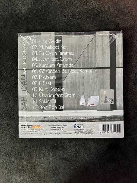 sahtiyan benim dünyam sıfır jelatinli türkçe rap cd