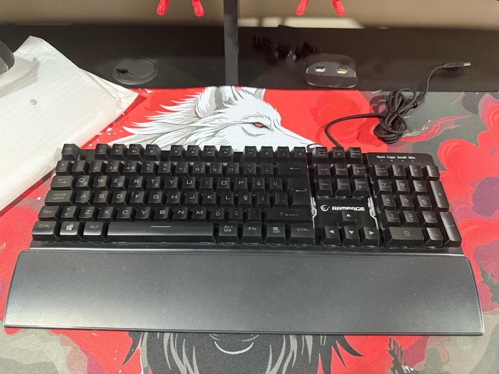 Rampage Runner KB-RX77 Membrane Switch Kablolu Oyuncu Klavyesi - 4
