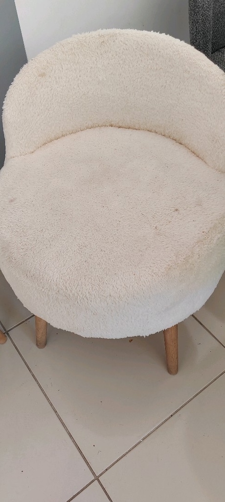 2 Adet Berjer + 1 Puf | Teddy/Bukle Kumaş | Ahşap Ayaklı - 4