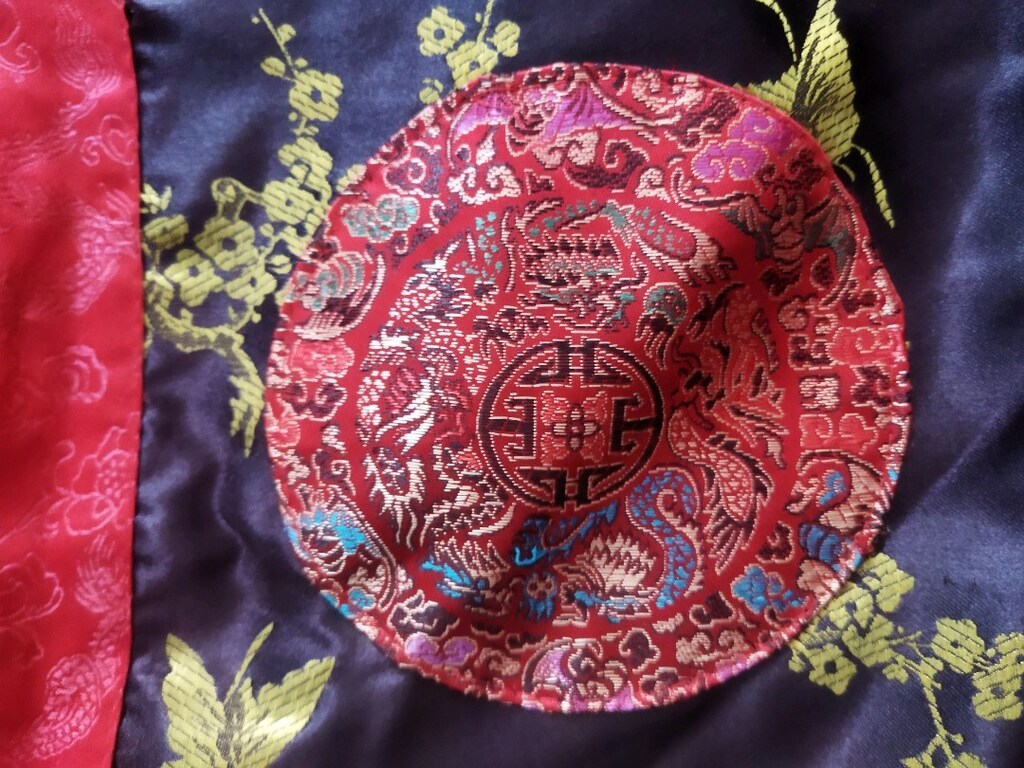 vintage Çin Japon cheongsam kimono çanta - 2