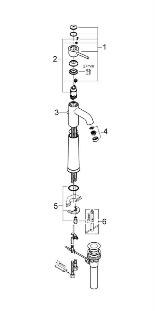 Grohe Bauclasic AlmanBatarya Musluk - 5