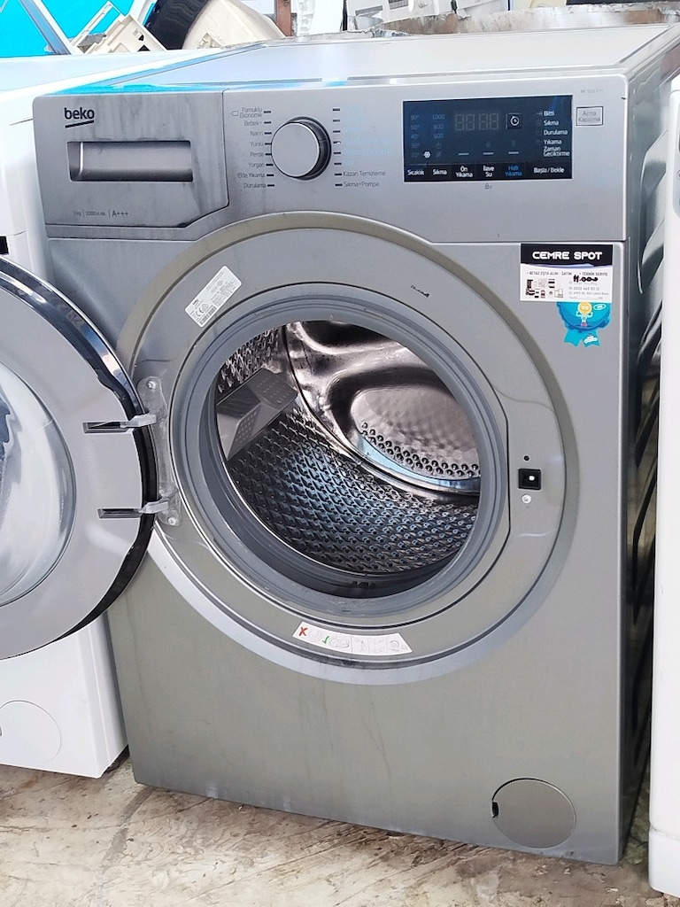 BEKO 9 KG GRİ ÇAMAŞIR MAKİNESİ İZMİR İÇİ 3 AY GARANTİMİZ VARDIR - 8