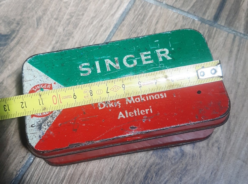 antika singer dikiş kutusu - 6