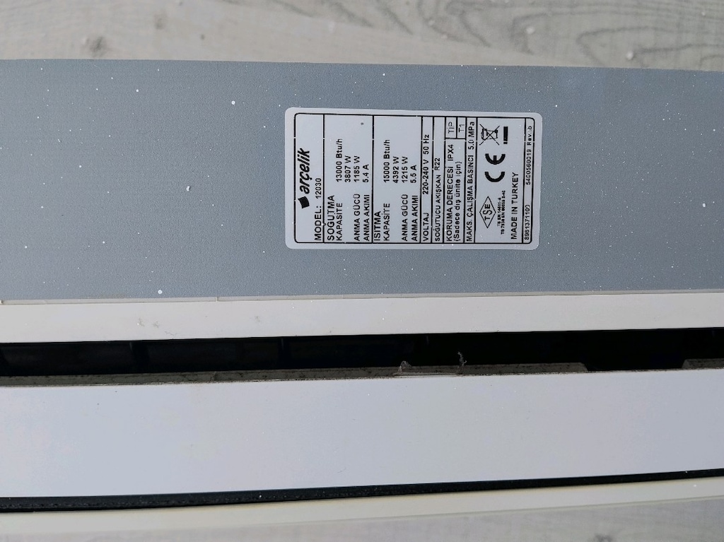 Arçelik 13000 Btu klima - 5