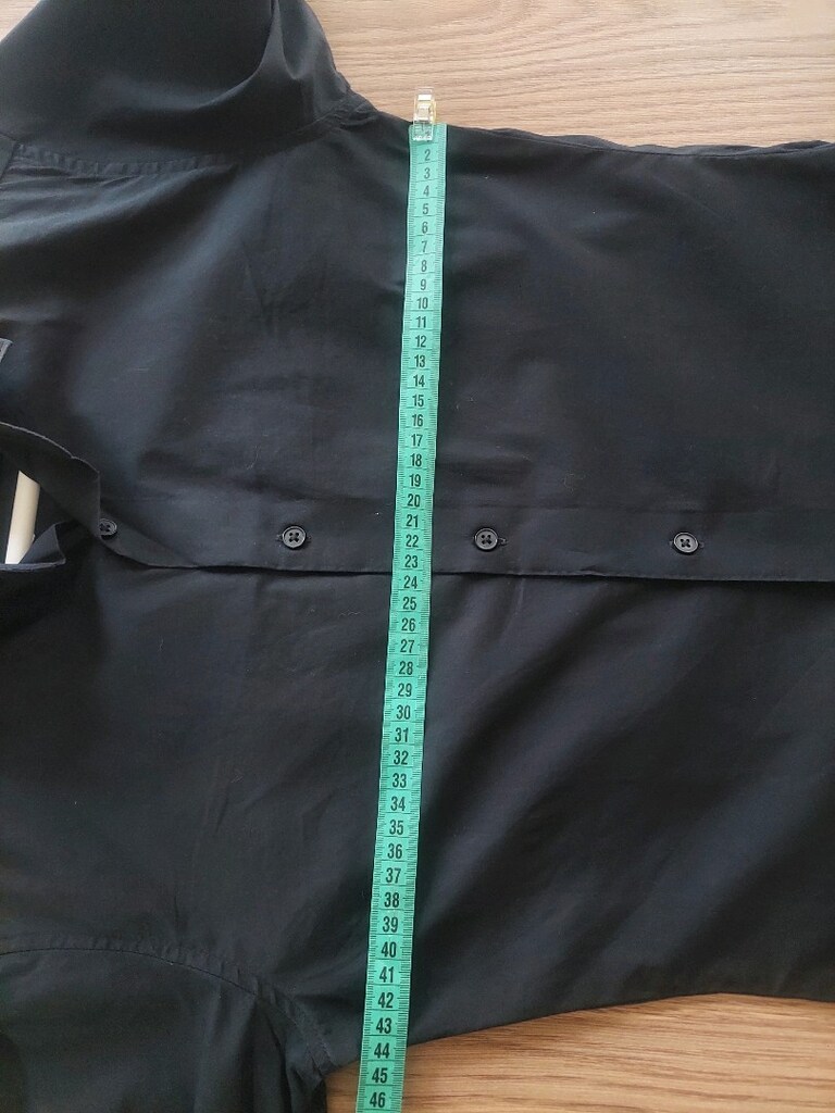 H&M erkek gece siyahı slim fit gömlek - 9