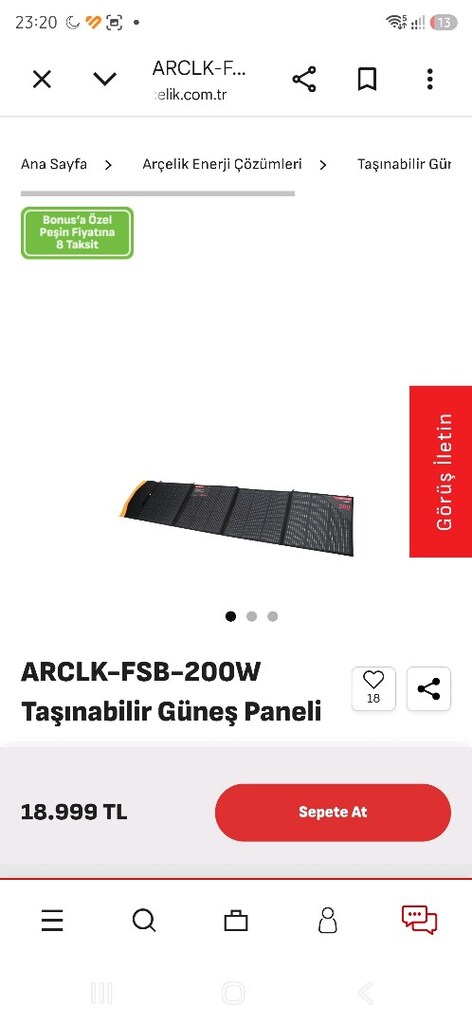 KATLANIR GÜNEŞ PANELİ 200W - 5