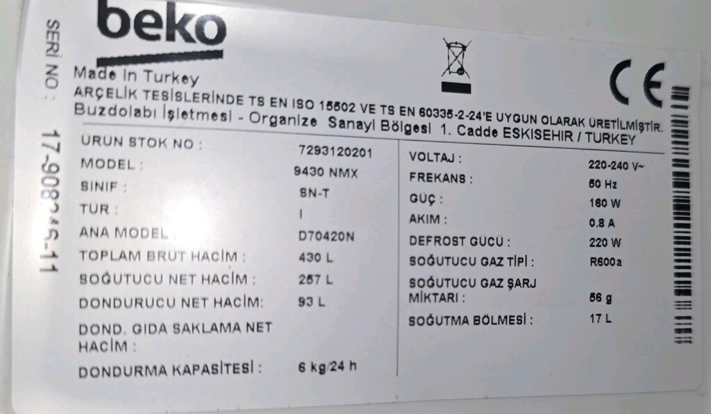 Beko 9430 NMX - 7