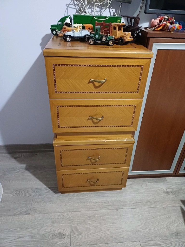 Ahşap Ceviz Komodin - 4