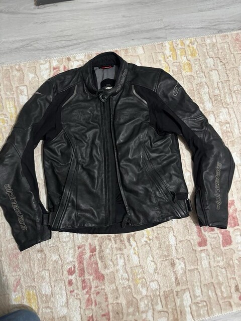 Alpinestar deri mont S beden motosiklet montu