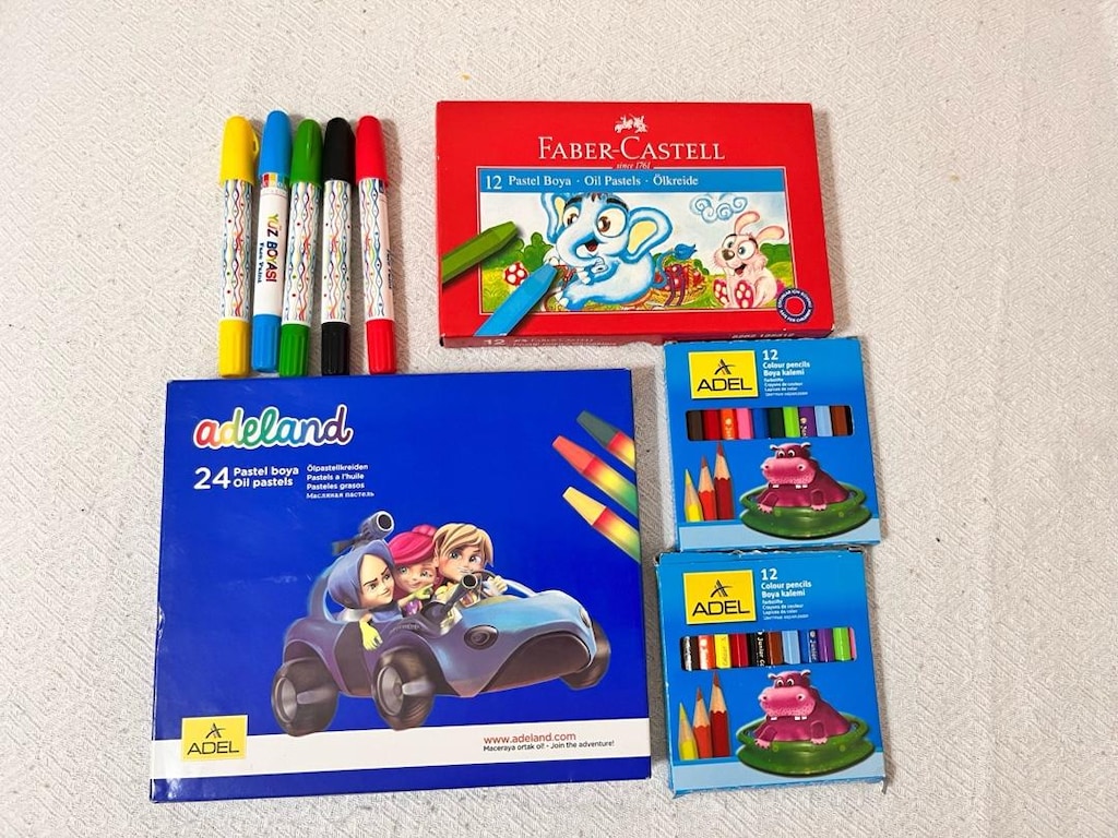 pastel toplu boyama kalemleri - 3