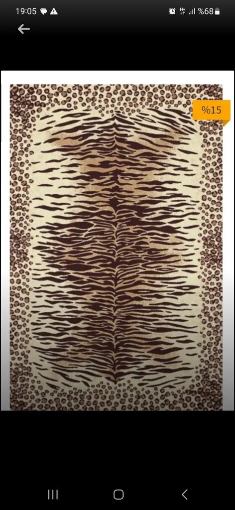 Halı saray vizyon serisi zebra desen 6m2 ve 2 adet3m2yolluk var - 3