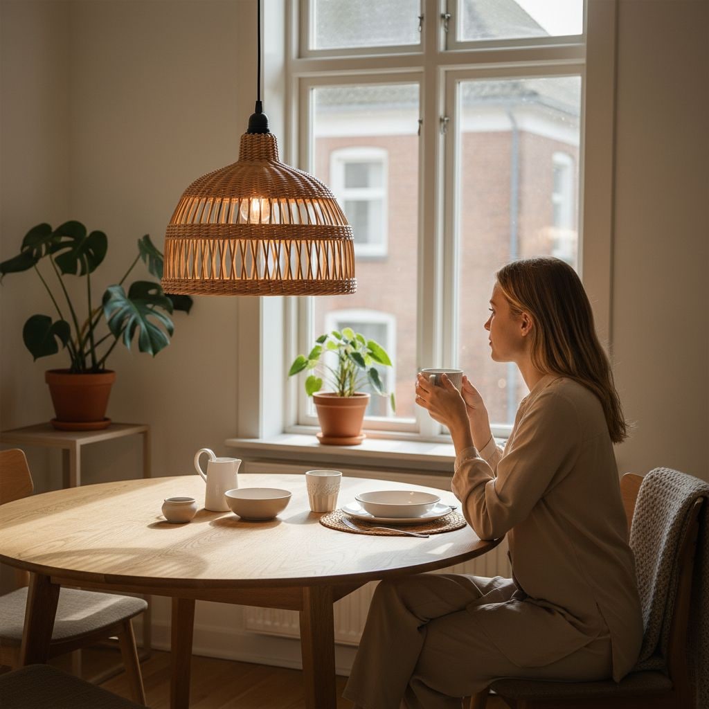 AURA Rattan Avize 40-45 cm – Sıfır - 6
