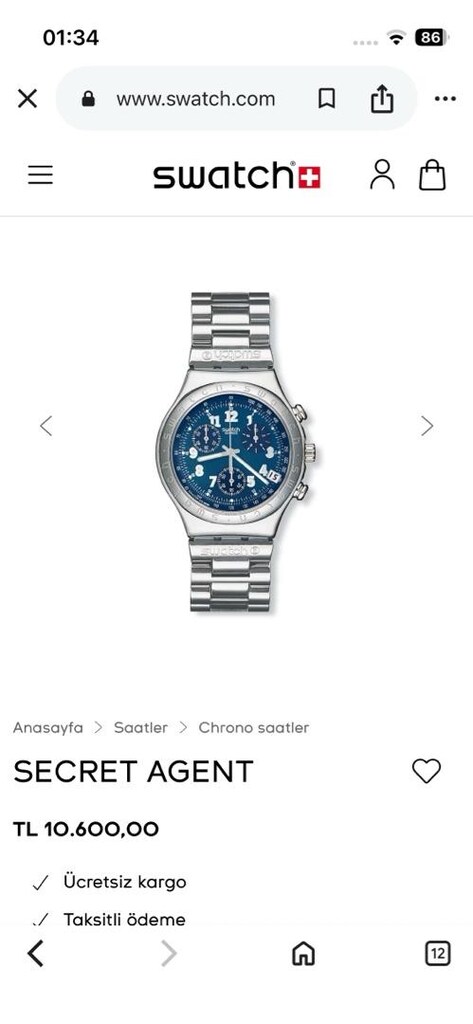 swatch irony Çelik saat - 5